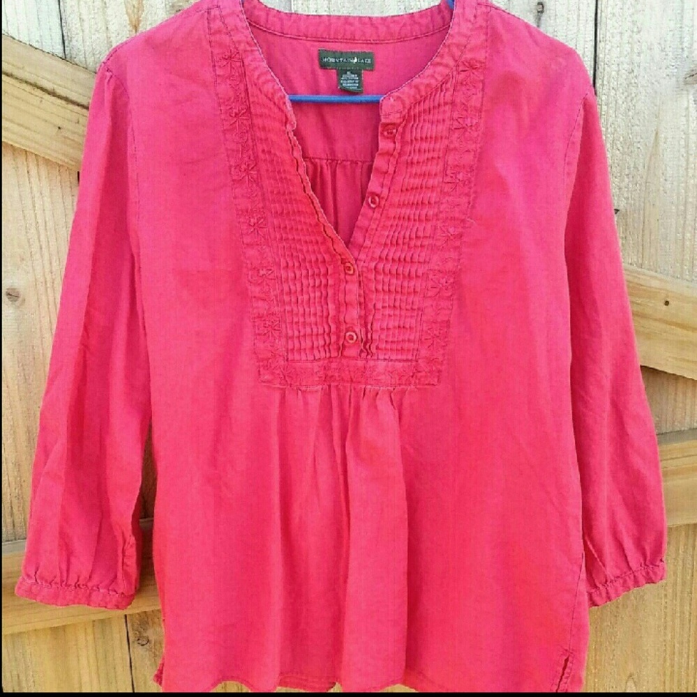 Mountain Lake peasant top (XL)